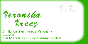 veronika krecz business card